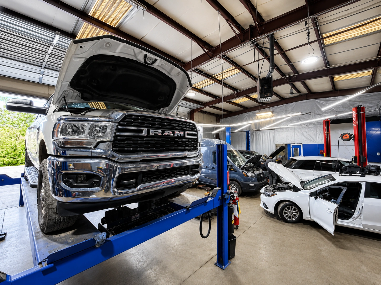 Repair work at Prime Motors Auto Repair in Matthews NC